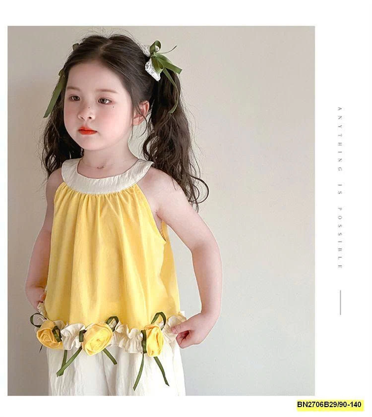 BỘ BÉ GÁI VÀNG CỔ YẾM