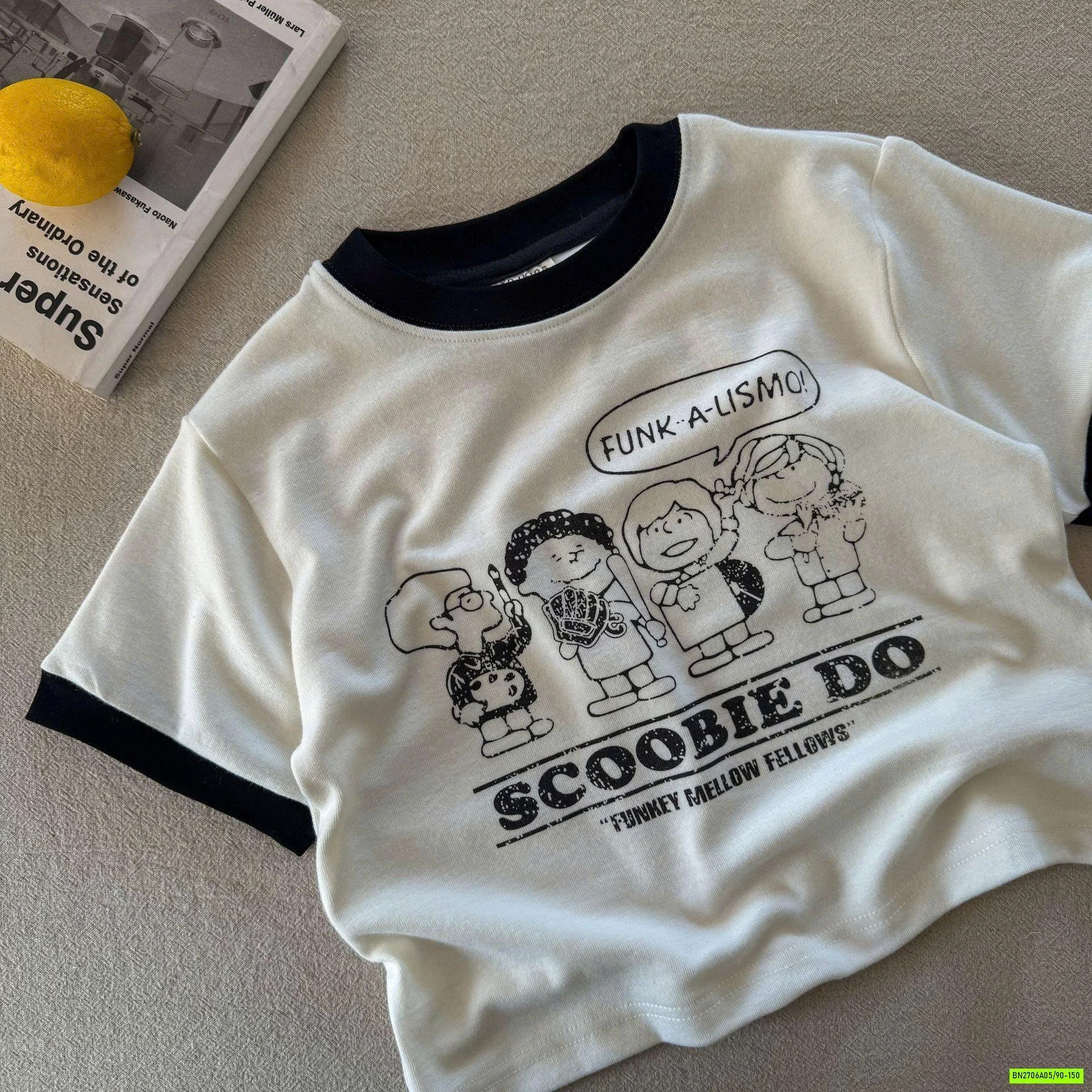 ÁO THUN VIỀN CỔ IN HÌNH EM BÉ