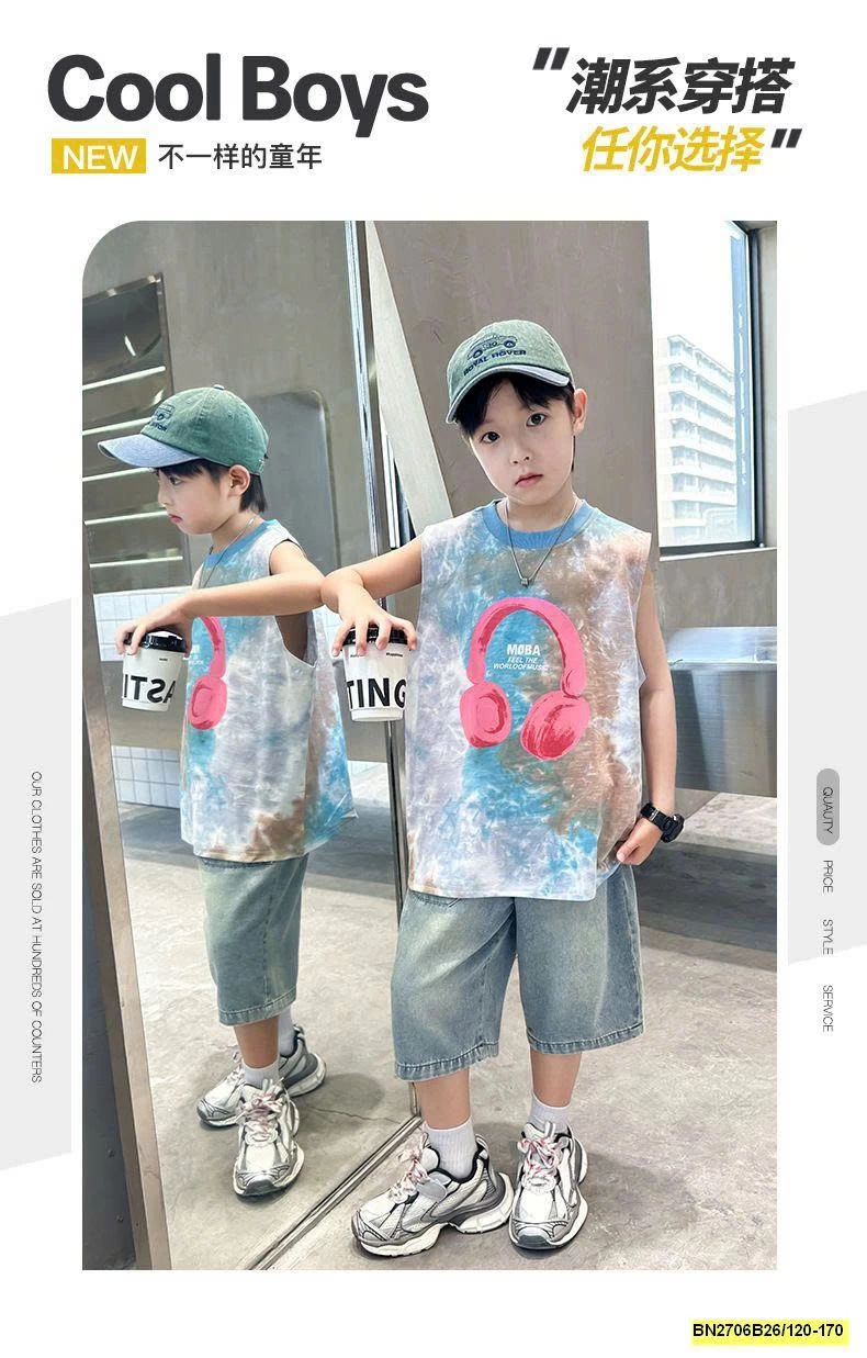 TANKTOP TAI NGHE LOANG MÀU