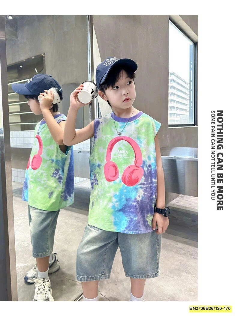 TANKTOP TAI NGHE LOANG MÀU