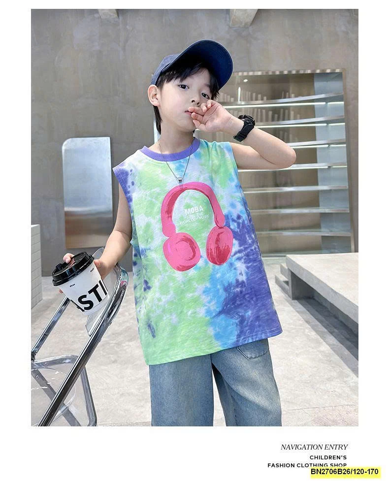 TANKTOP TAI NGHE LOANG MÀU