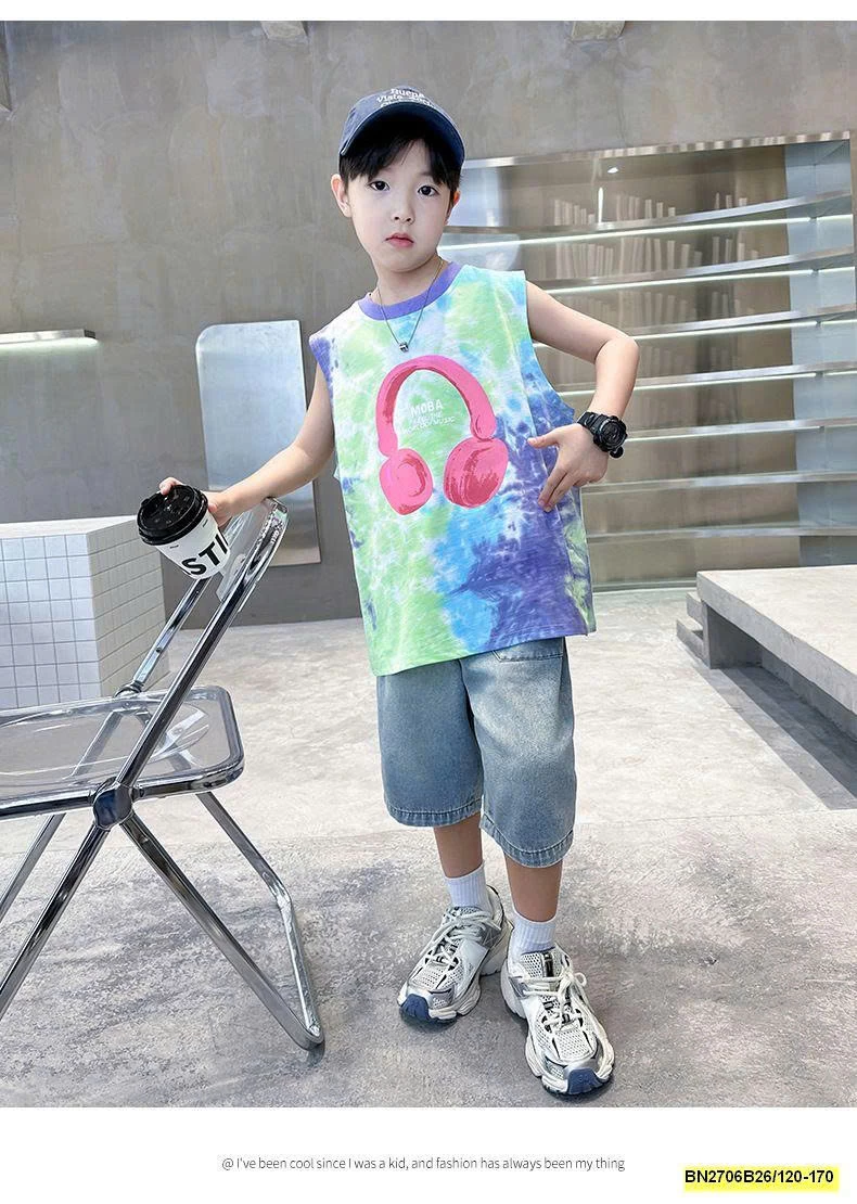 TANKTOP TAI NGHE LOANG MÀU