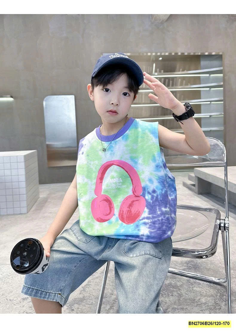 TANKTOP TAI NGHE LOANG MÀU