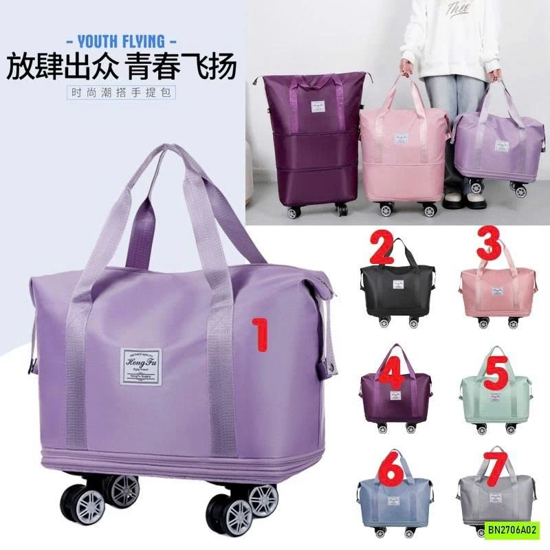 TÚI DU LỊCH KIỂU MỚI CÓ BÁNH XE ĐẨY