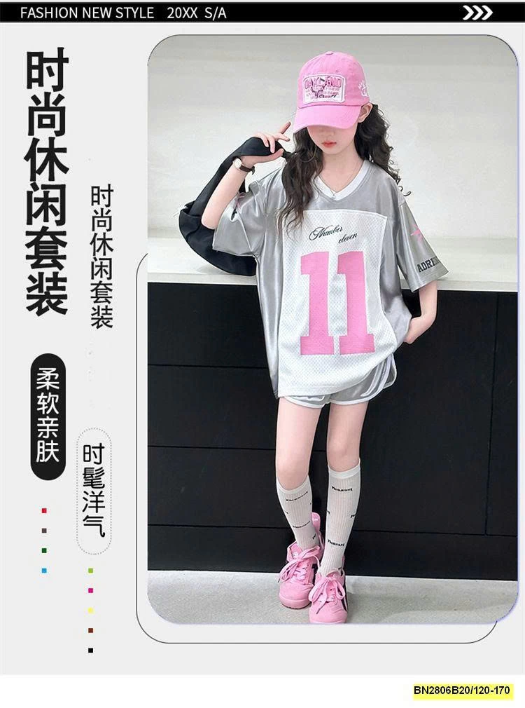 SÉT THỂ THAO SỐ 11 BÉ GÁI