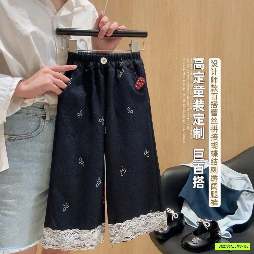 QUẦN SUÔNG NƠ VIỀN REN
