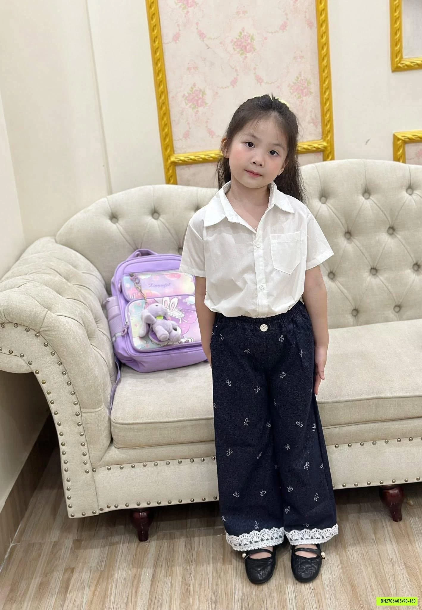 QUẦN SUÔNG NƠ VIỀN REN