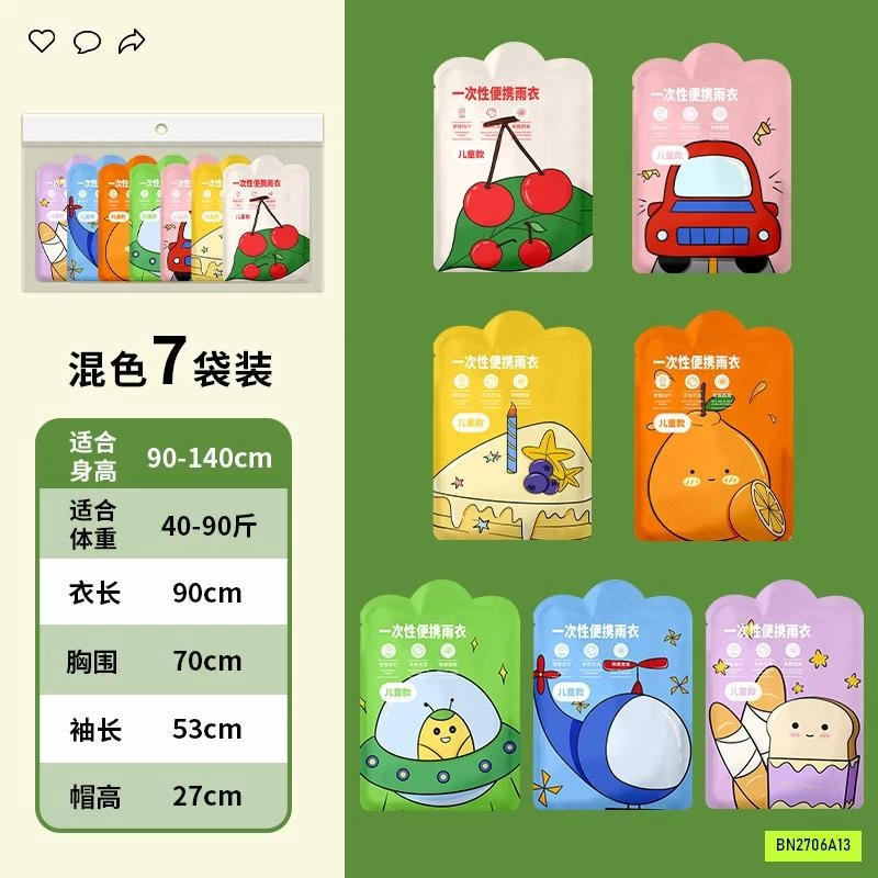 SÉT 7 ÁO MƯA GIẤY