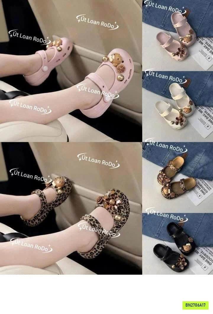 CROCS CHARM KITTY MẸ BÉ