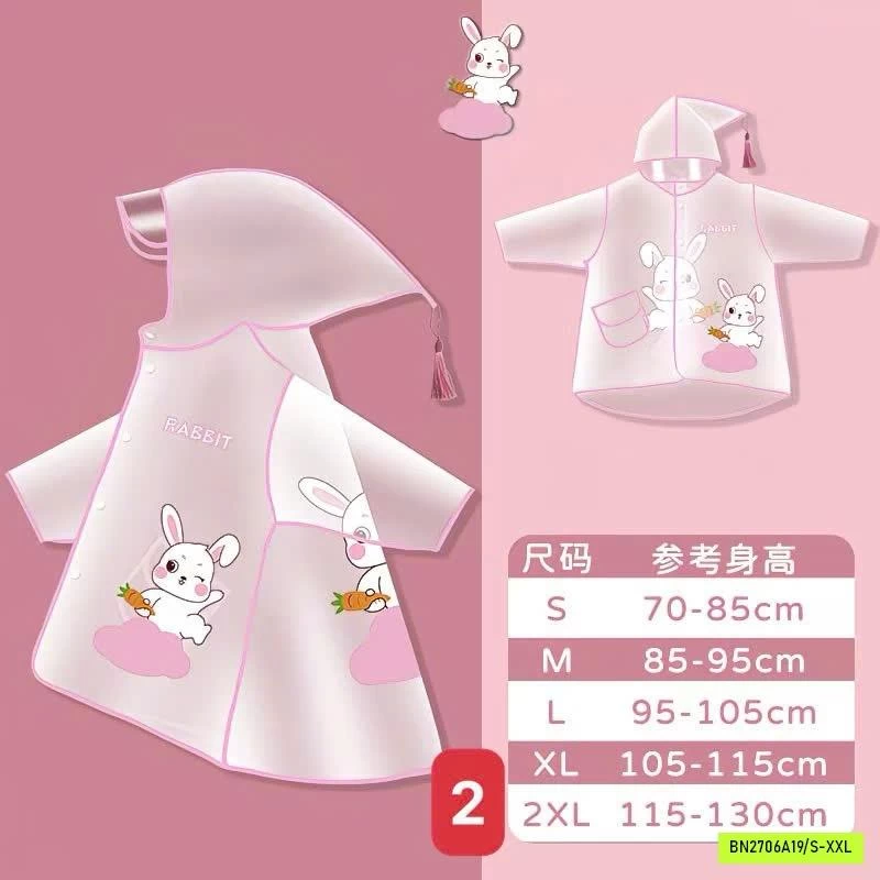 ÁO MƯA BÉ TRONG SUỐT SIÊU DAI CHO BÉ