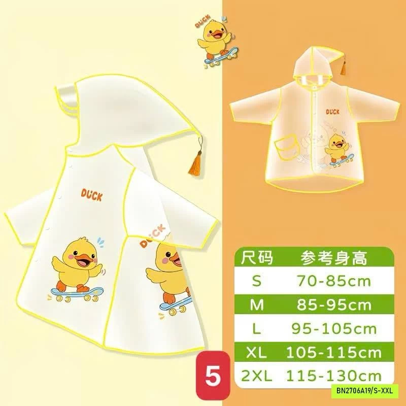 ÁO MƯA BÉ TRONG SUỐT SIÊU DAI CHO BÉ