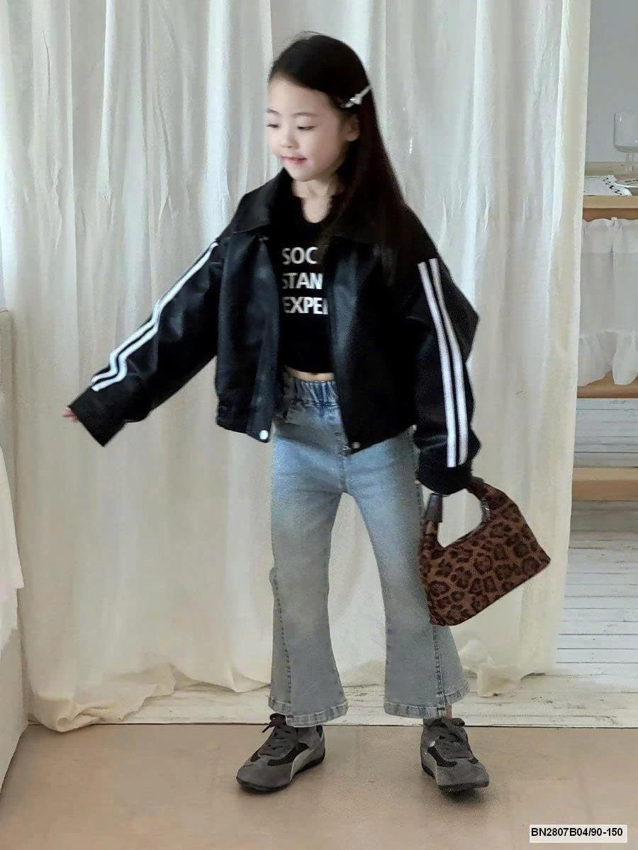 Quần jean ống loe cạp chun