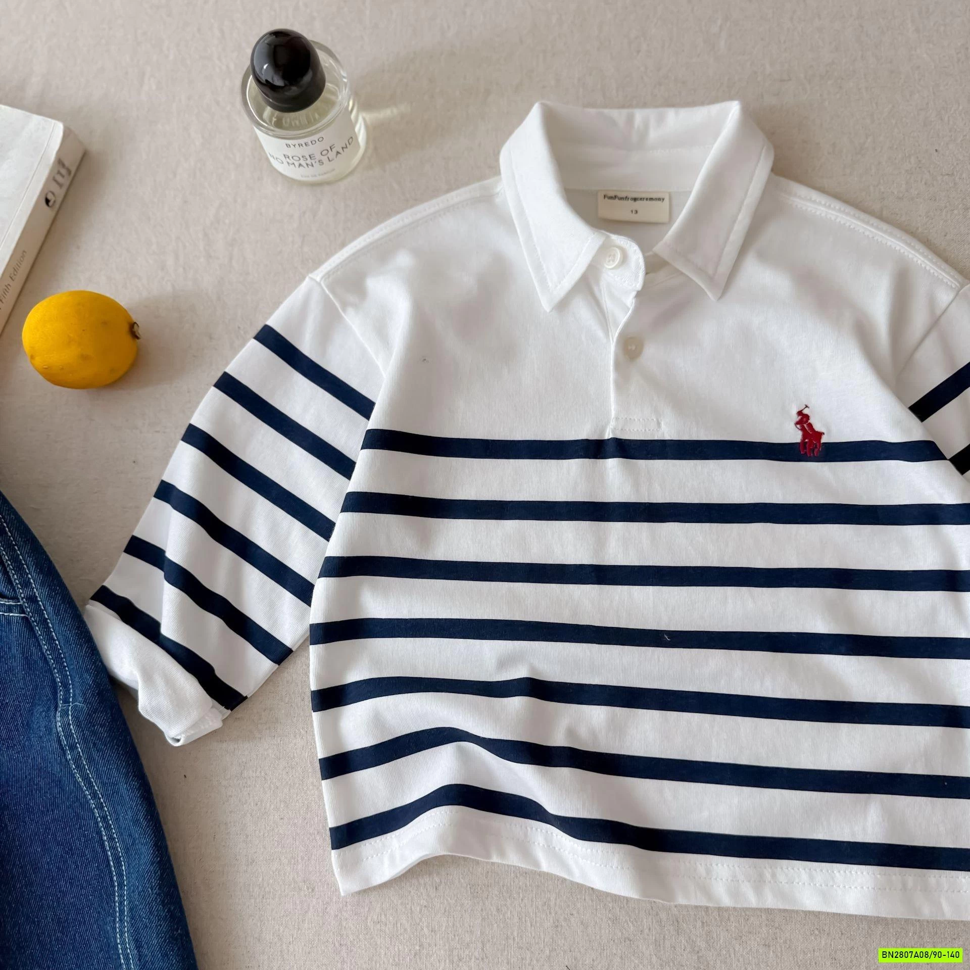 POLO DÀI TAY CỔ PHỐI MÀU MMGGBABY