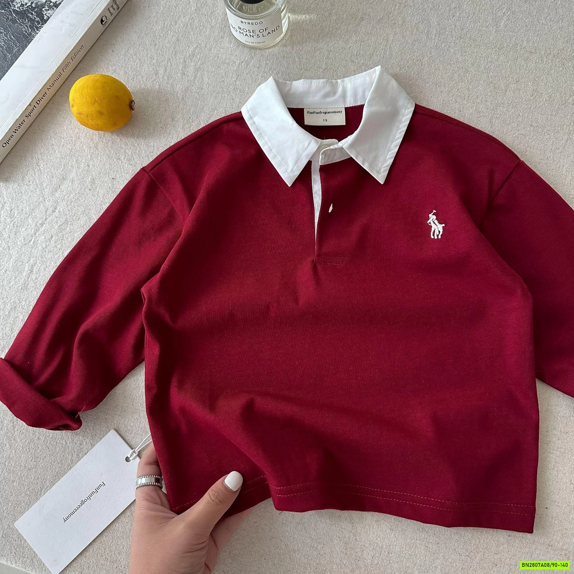 POLO DÀI TAY CỔ PHỐI MÀU MMGGBABY