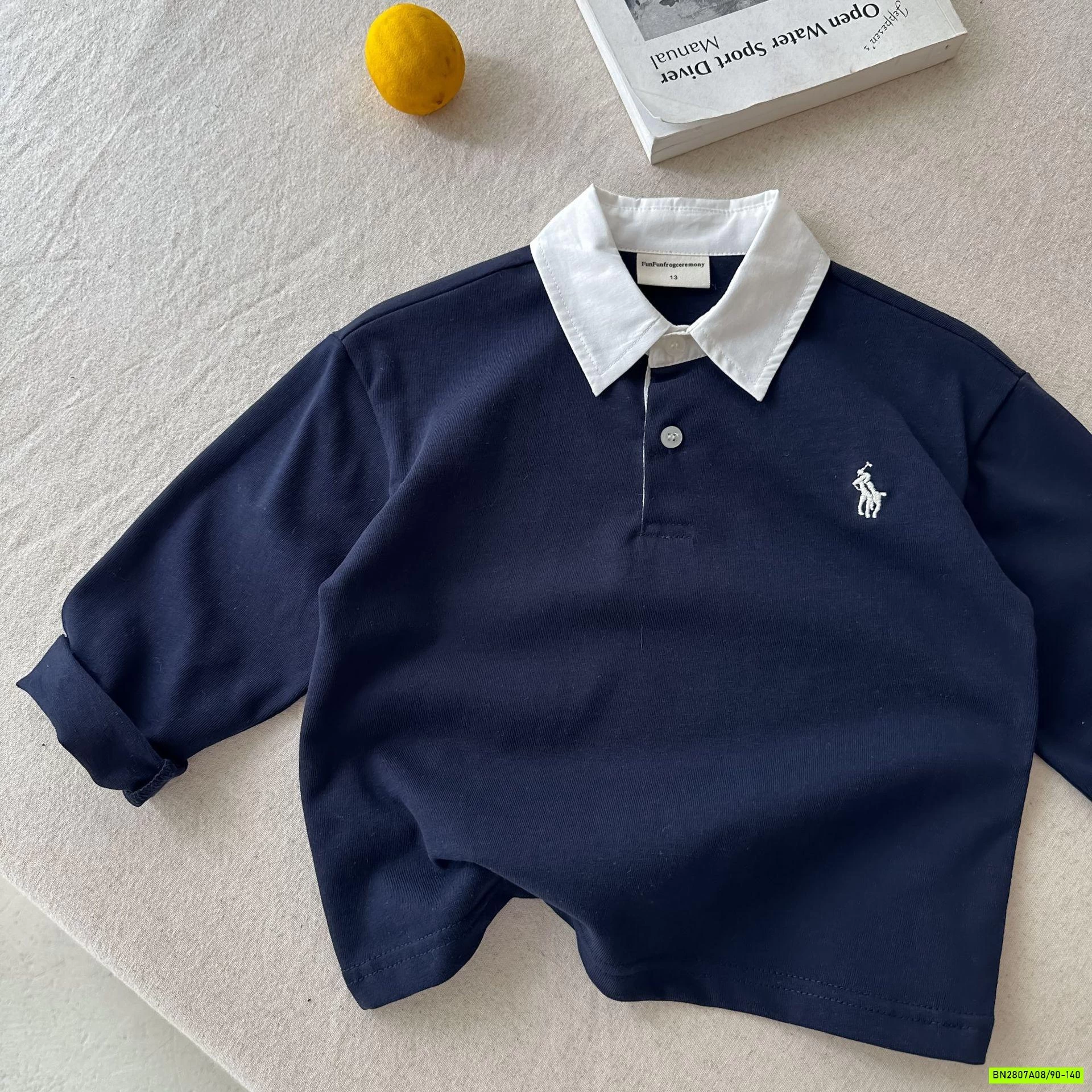 POLO DÀI TAY CỔ PHỐI MÀU MMGGBABY
