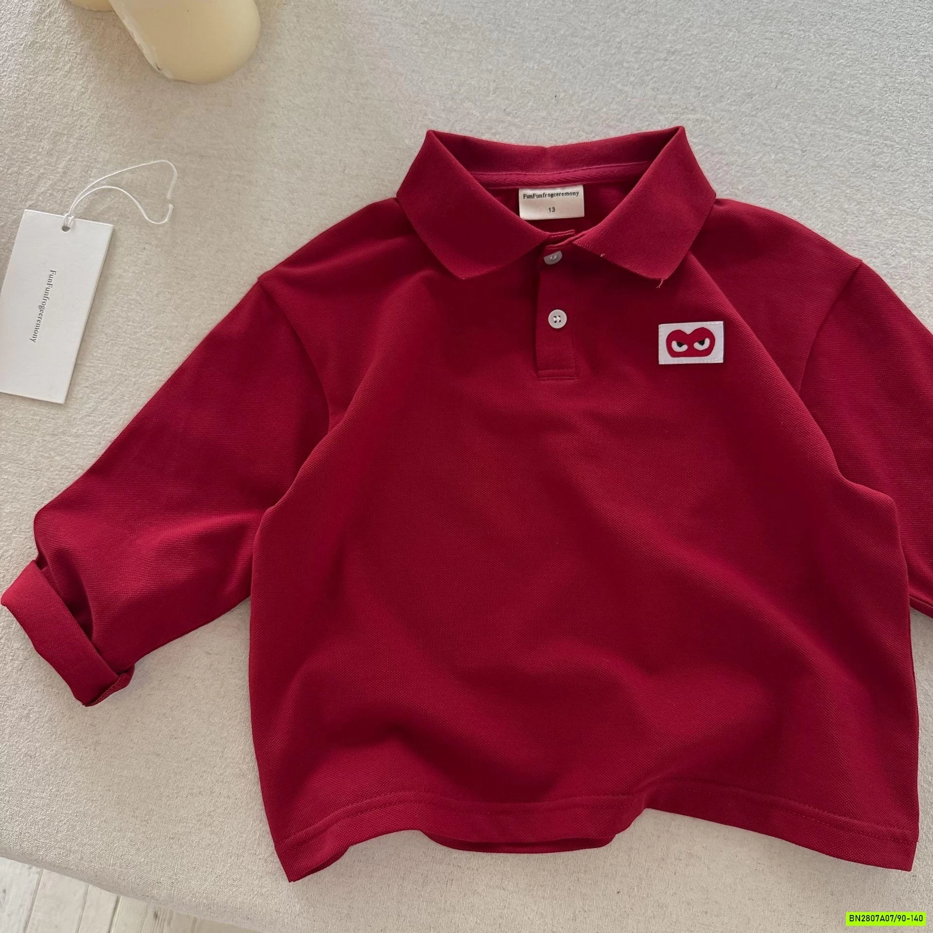 POLO TRƠN MÀU LOGO TRÁI TIM MMGGBABY