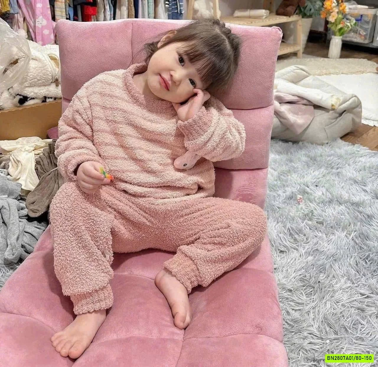 BỘ LÔNG KẺ MẶC NHÀ MỀM ẤM