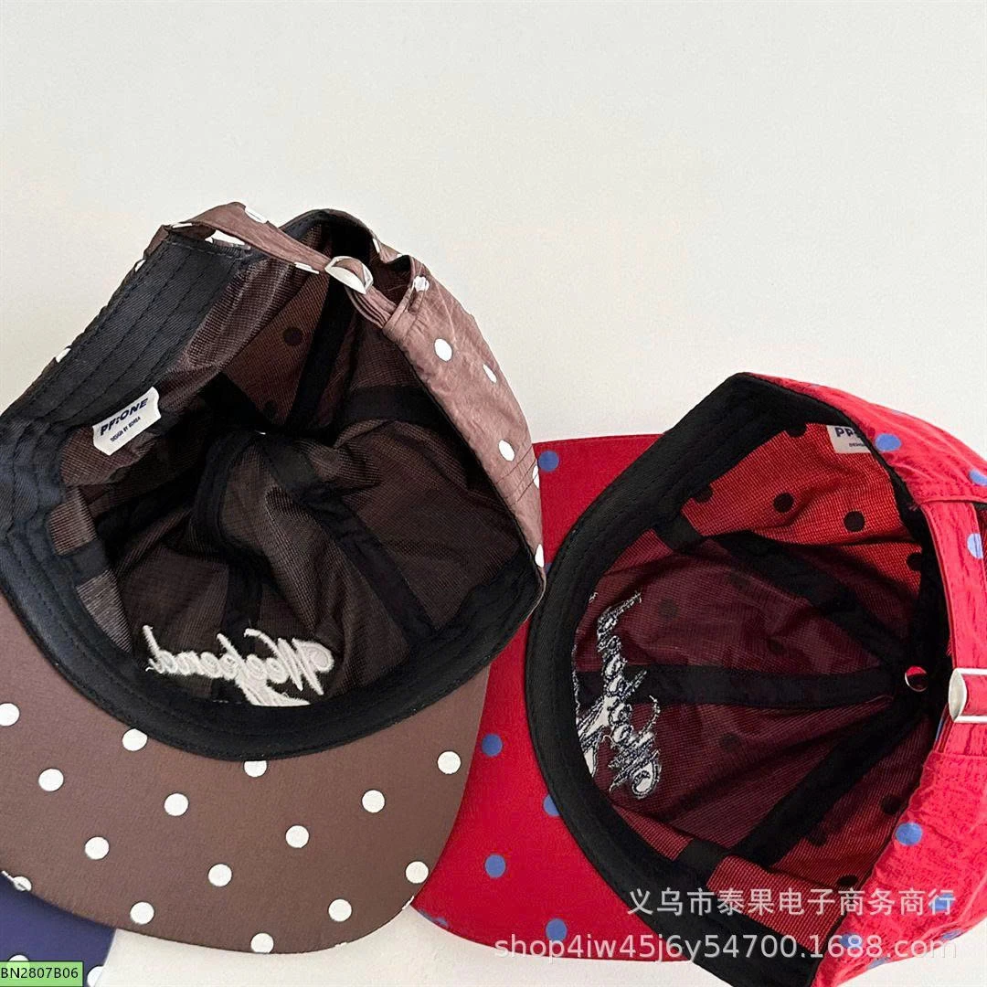 MŨ KẾT CHẤM BI TÁN PHẲNG