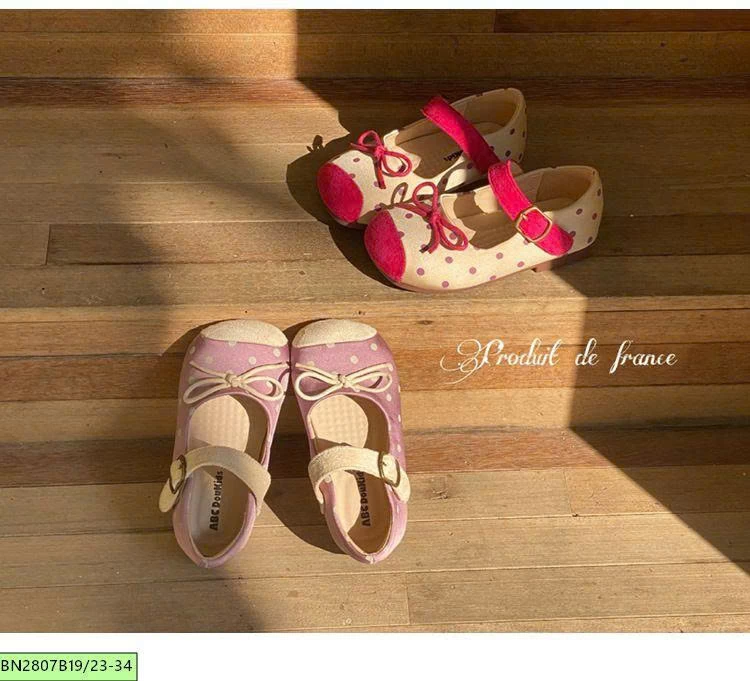 GIÀY CHẤM BI PHỐI MÀU MŨI