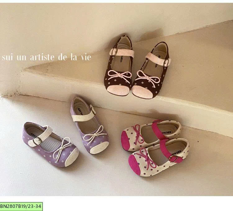 GIÀY CHẤM BI PHỐI MÀU MŨI