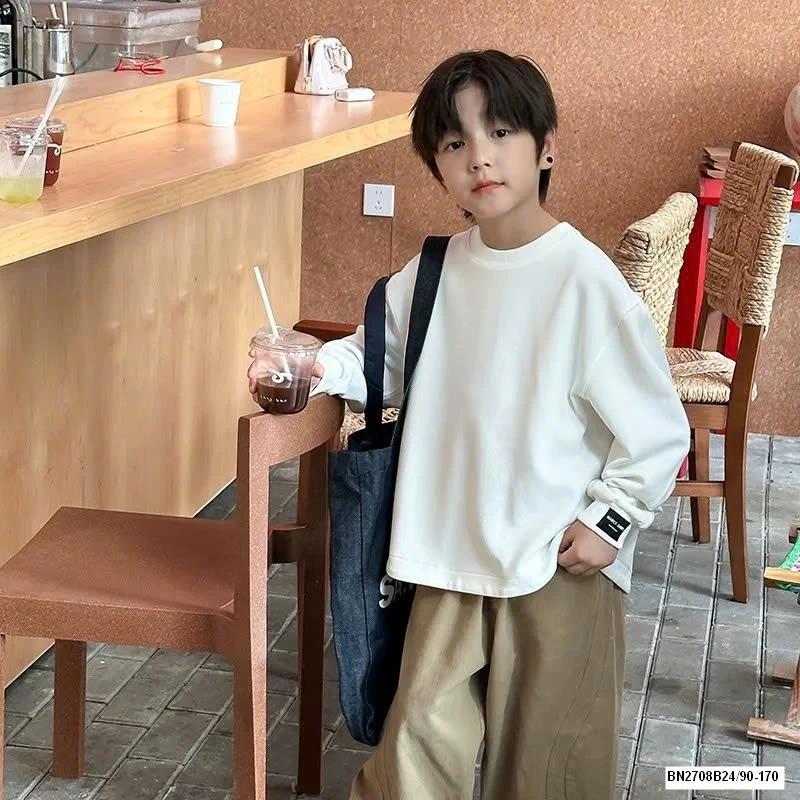 ÁO NỈ DÁNG OVERSIZE CHO BÉ AMBB 25F148