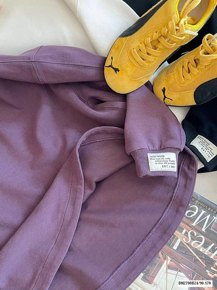 ÁO NỈ DÁNG OVERSIZE CHO BÉ AMBB 25F148