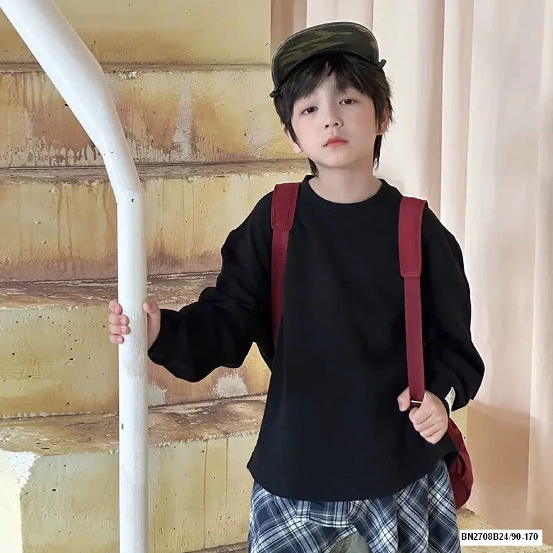 ÁO NỈ DÁNG OVERSIZE CHO BÉ AMBB 25F148