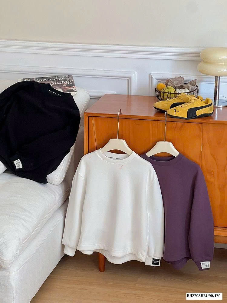 ÁO NỈ DÁNG OVERSIZE CHO BÉ AMBB 25F148