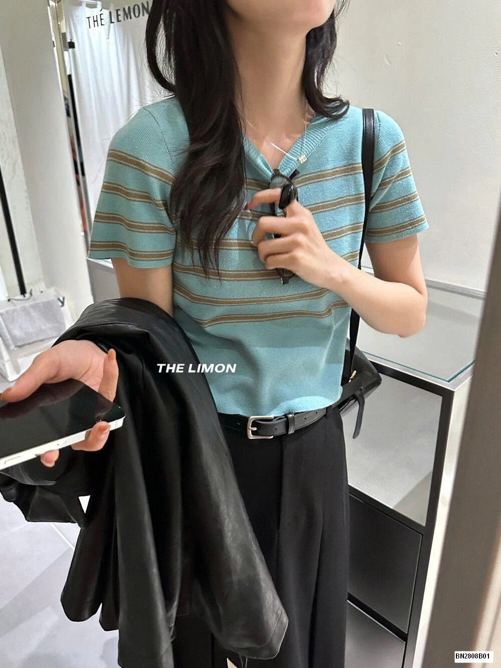 ÁO LEN DỆT PHỐI KẺ NỮ NHÀ THE LIMON