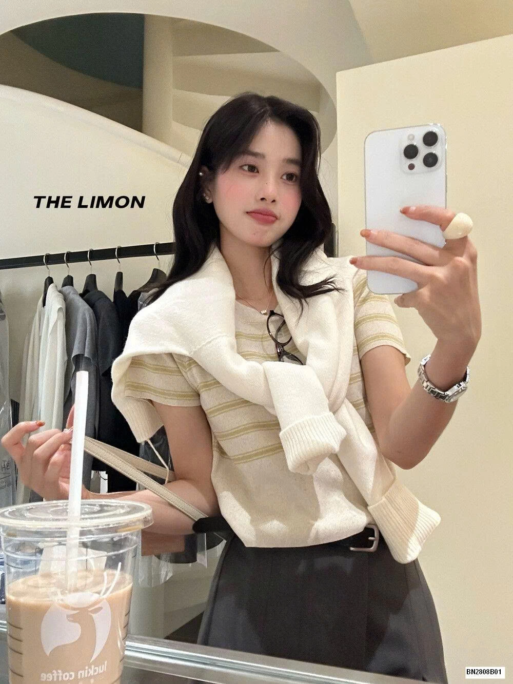 ÁO LEN DỆT PHỐI KẺ NỮ NHÀ THE LIMON