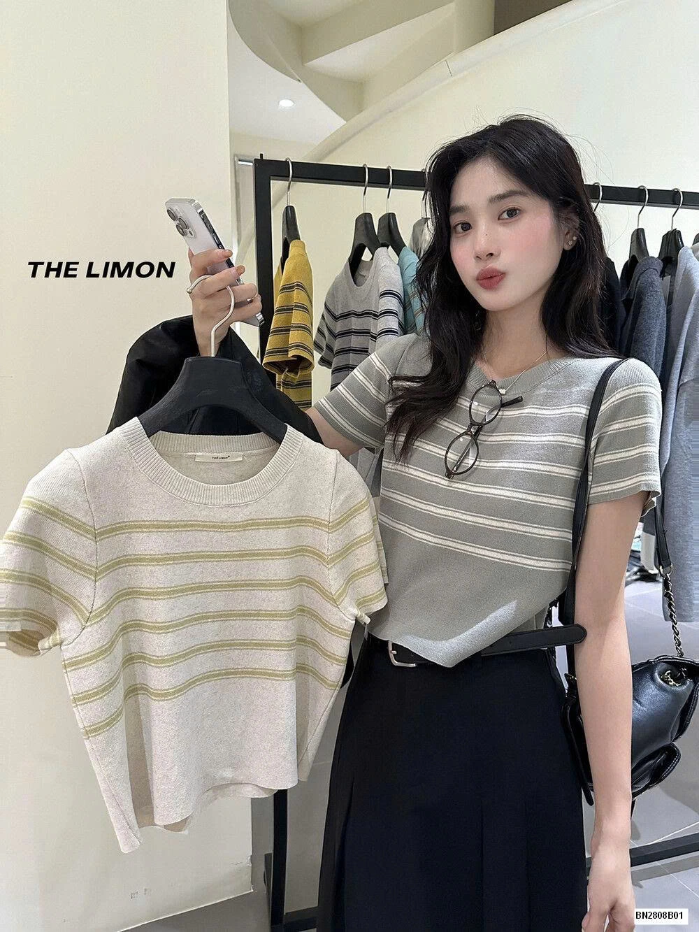 ÁO LEN DỆT PHỐI KẺ NỮ NHÀ THE LIMON