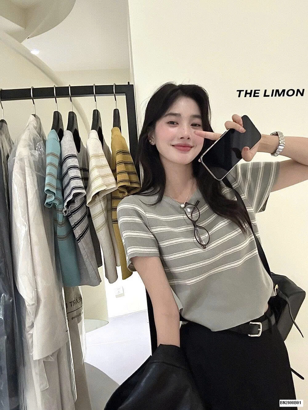 ÁO LEN DỆT PHỐI KẺ NỮ NHÀ THE LIMON