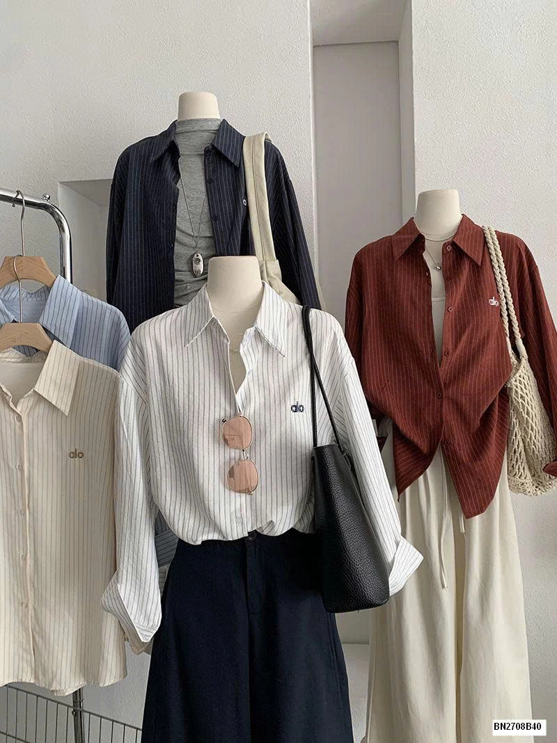 ÁO SƠ MI SỌC ALO