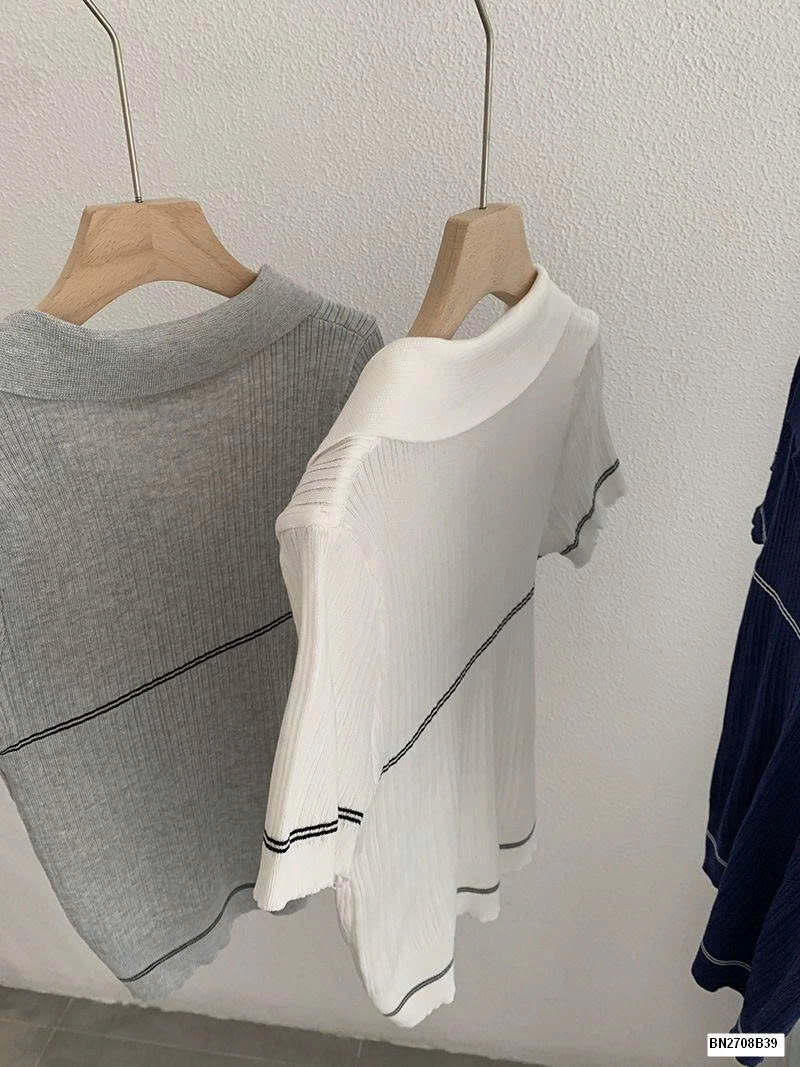 ÁO LEN NGẮN TAY CỔ V
