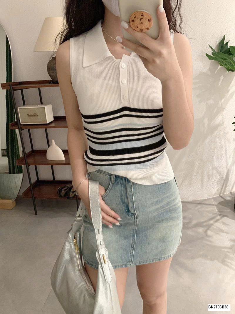 ÁO PLO LEN SÁT NÁCH KẺ NGANG