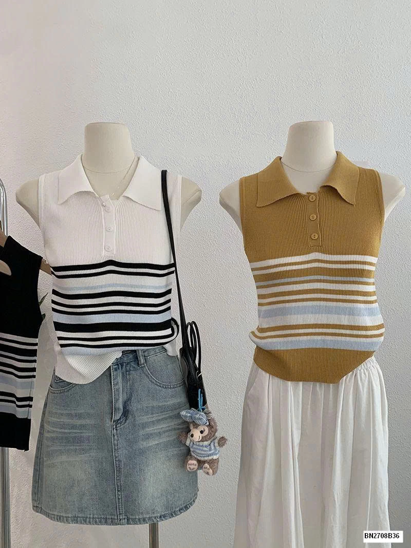 ÁO PLO LEN SÁT NÁCH KẺ NGANG