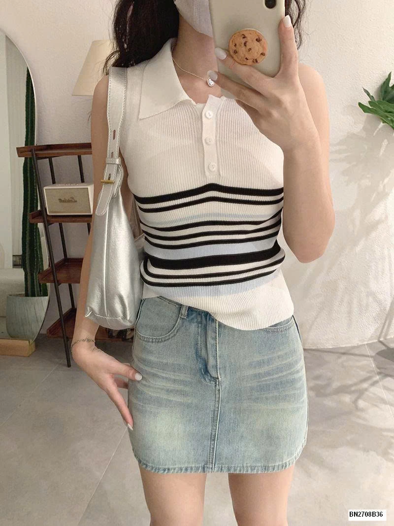 ÁO PLO LEN SÁT NÁCH KẺ NGANG