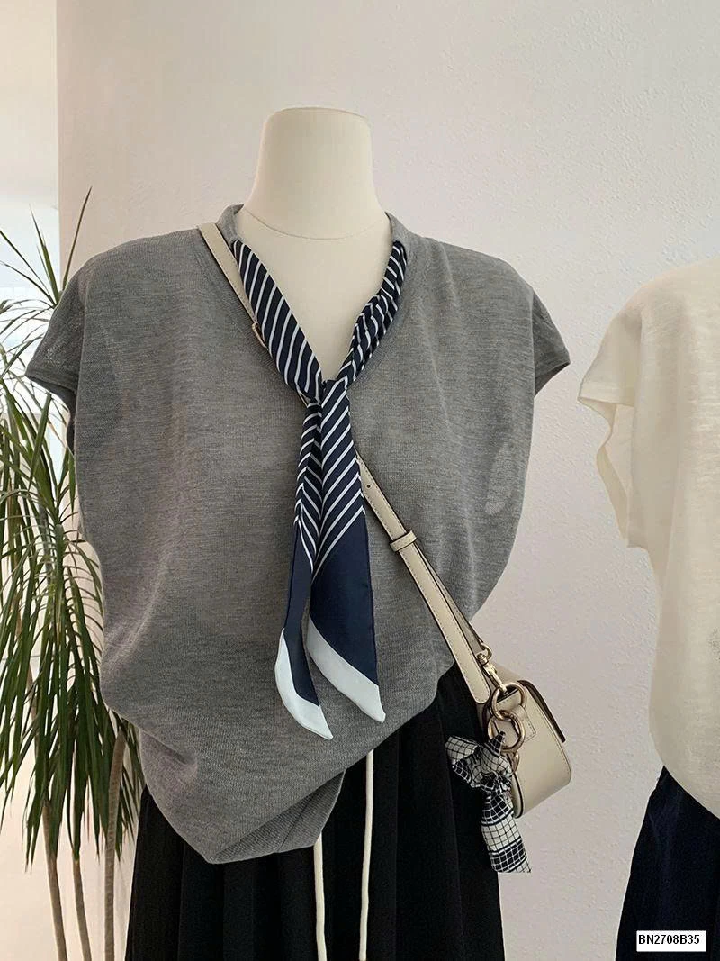 ÁO THUN LƯỚI  TAY HẾN LIỀN KHĂN