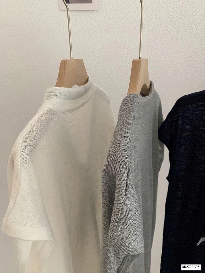 ÁO THUN LƯỚI  TAY HẾN LIỀN KHĂN