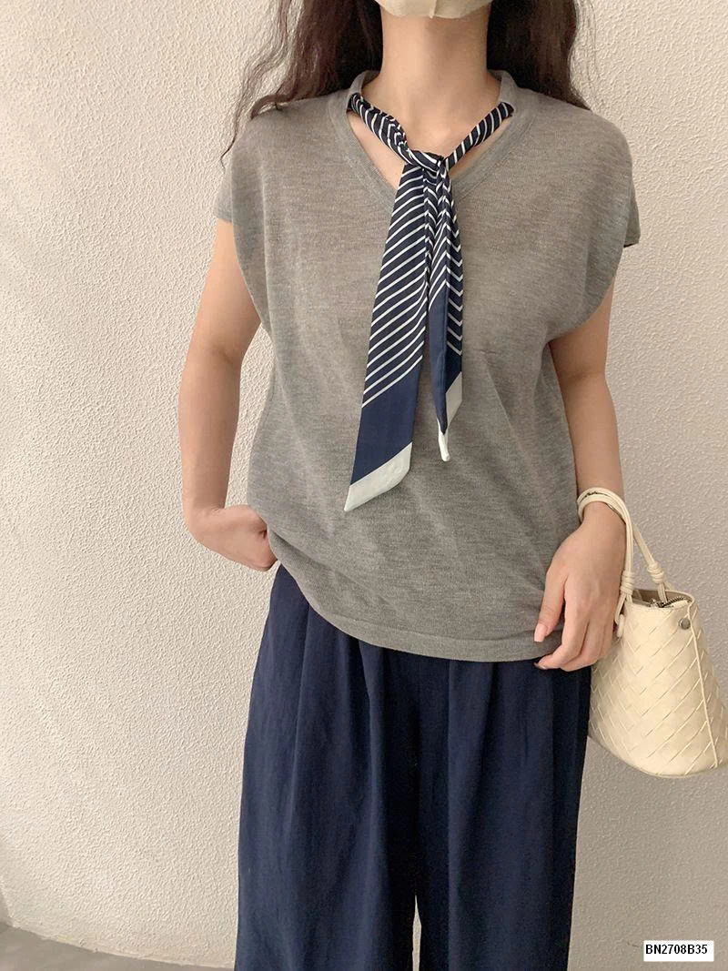 ÁO THUN LƯỚI  TAY HẾN LIỀN KHĂN