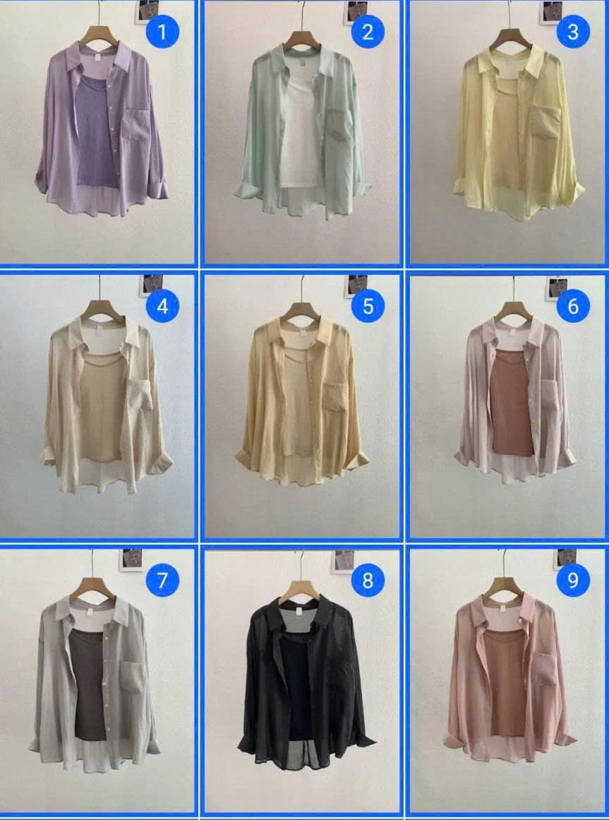 SƠ MI ĐŨI MỎNG CHỐNG NẮNG