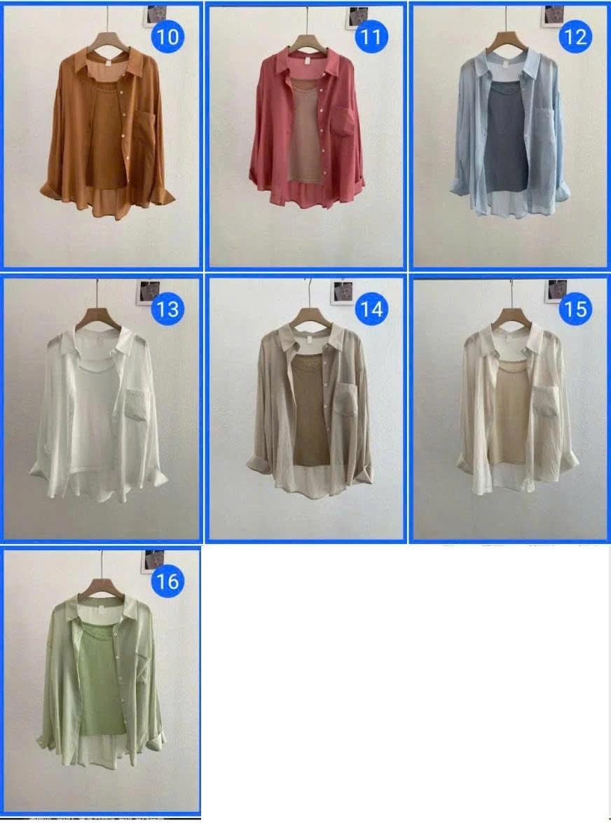 SƠ MI ĐŨI MỎNG CHỐNG NẮNG