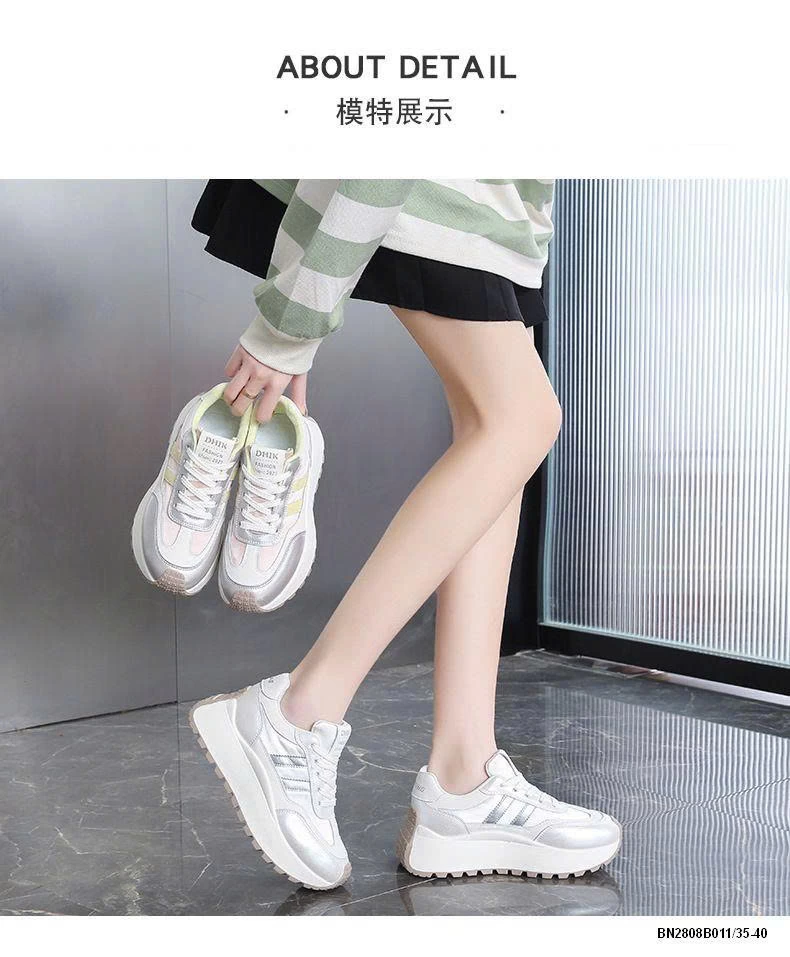 GIÀY SNEAKER 2 VẠCH ĐỘN ĐẾ