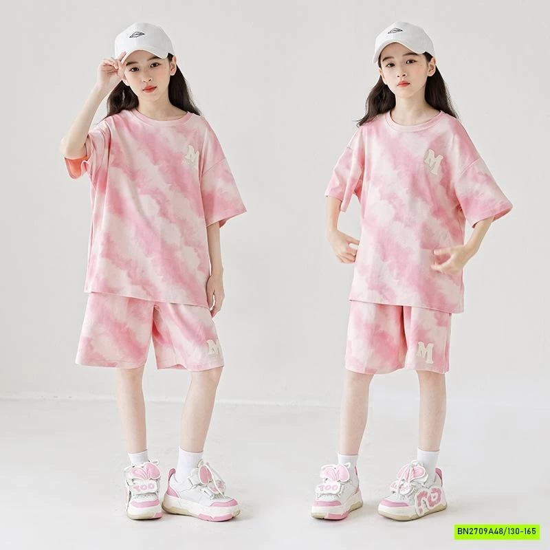 SÉT COTTON HỒNG LOANG