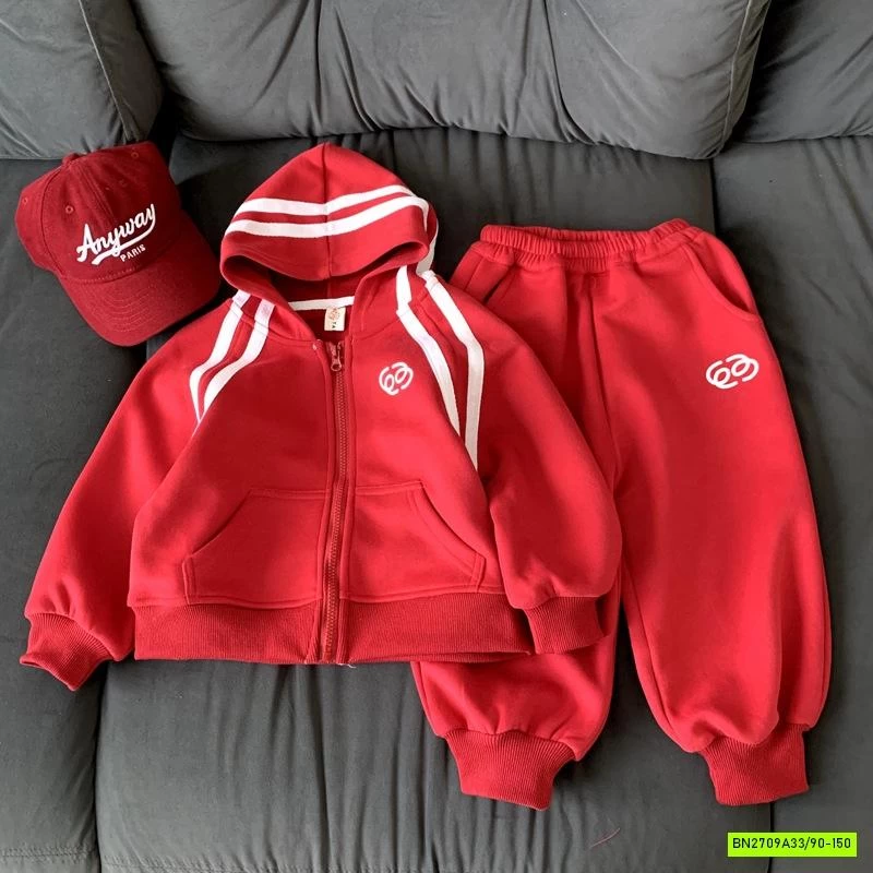 SÉT THỂ THAO ÁO KHOÁC PHỐI SỌC