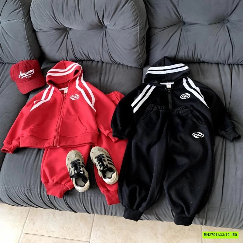 SÉT THỂ THAO ÁO KHOÁC PHỐI SỌC