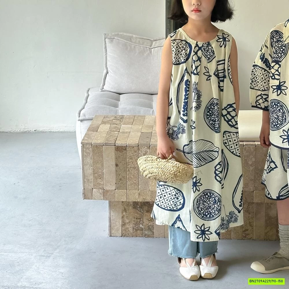 COUPLE SƠ MI HỌA TIẾT KUMAIKIDS