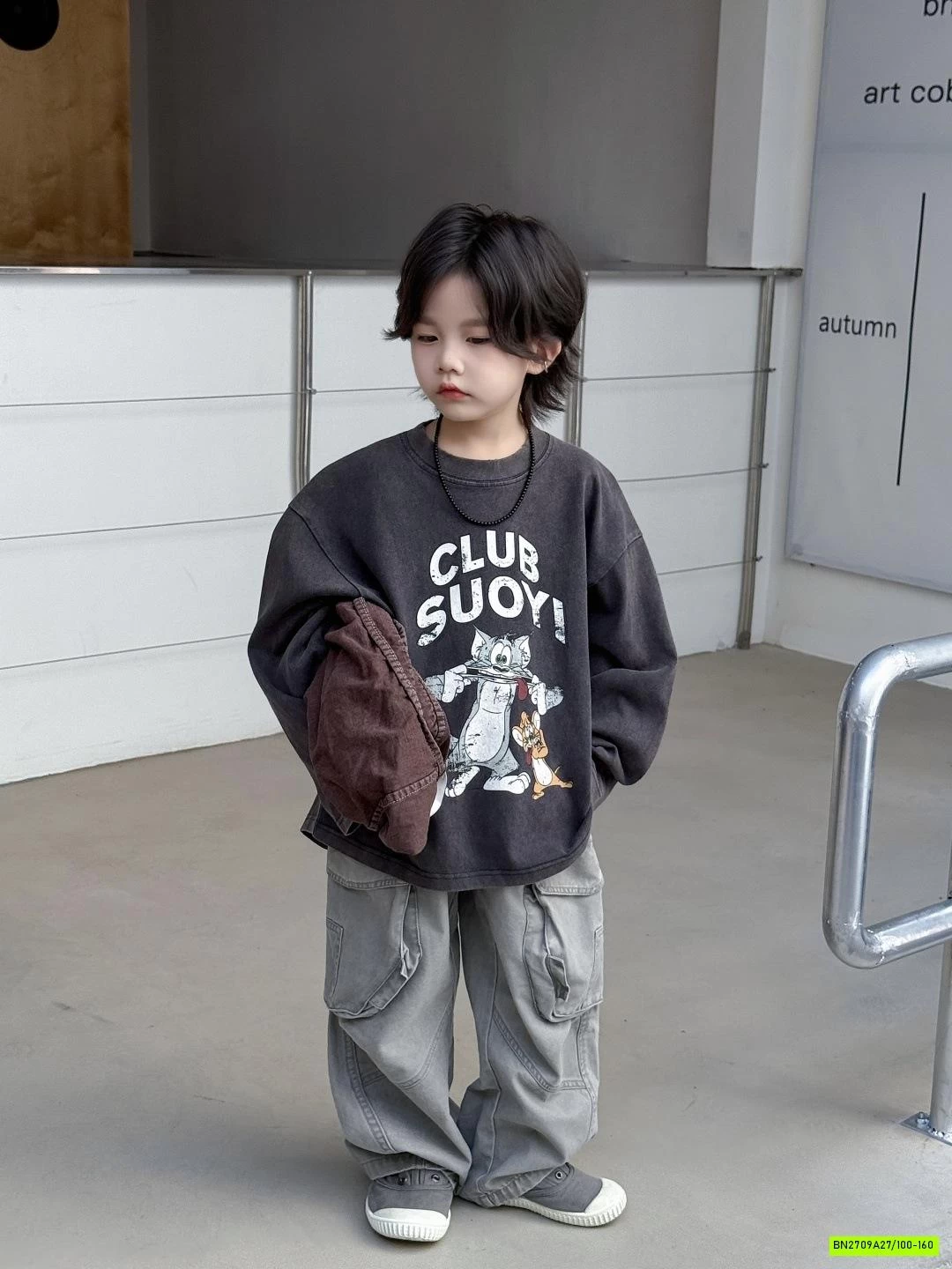 ÁO THUN TOM & JERRY BẠC MÀU