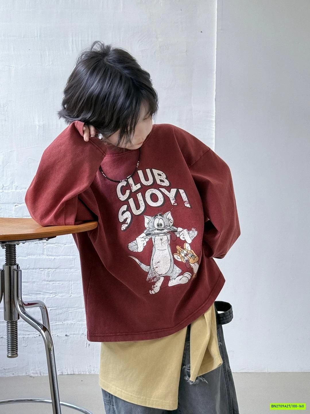 ÁO THUN TOM & JERRY BẠC MÀU