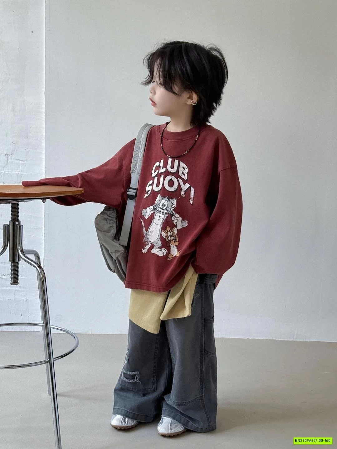 ÁO THUN TOM & JERRY BẠC MÀU